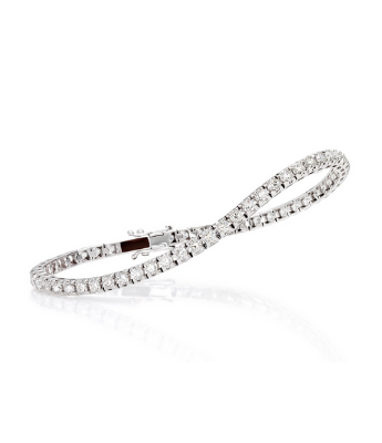 Crieri Bracciale tennis Icon in oro bianco e diamanti taglio brillante BTEICK250WG1180